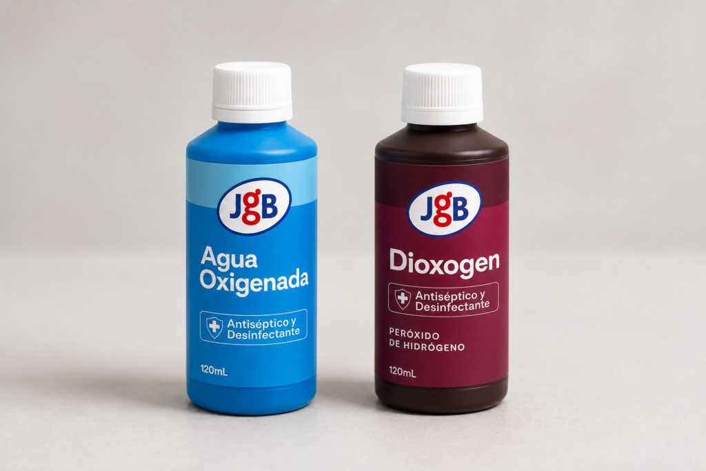 Agua Oxigenada y Dioxogen de JGB.